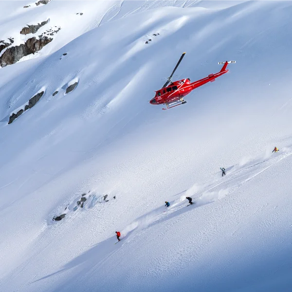 Heli skiing in Iran