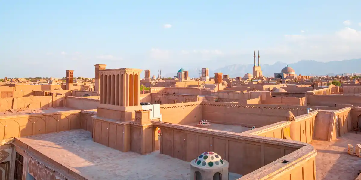 Visit Yazd in desert Cycling Tour