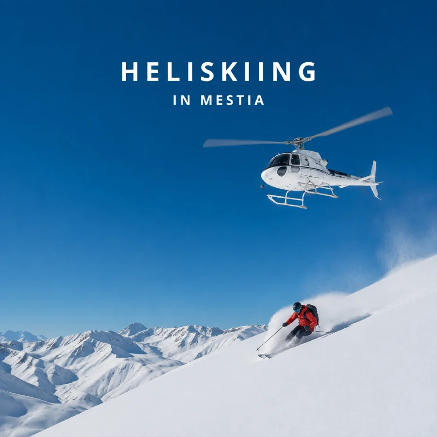 Heliskiing in Mestia